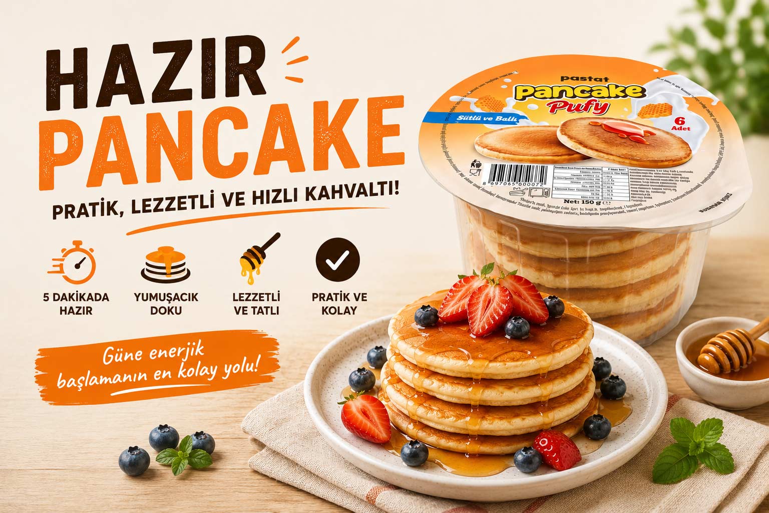 Hazır Pancake Nedir? Pufy Pancake ile Pratik Kahvaltı Rehberi (2026)