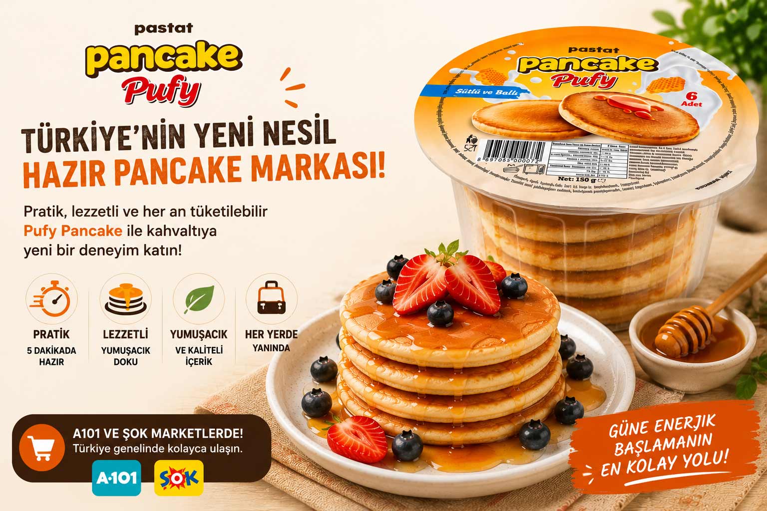 Pufy Pancake Nedir? Türkiye’nin Yeni Nesil Hazır Pancake Markası (2026)