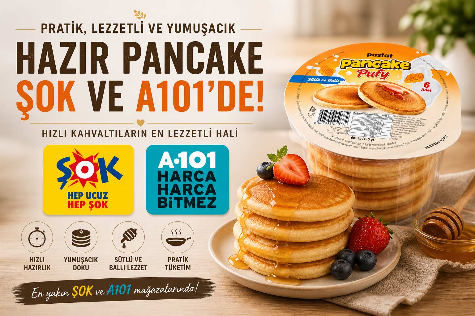 Pufy Pancake Nasıl Yenir?