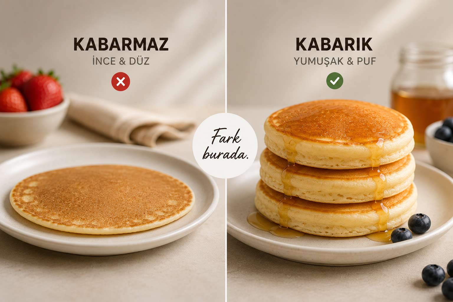 Pancake Neden Kabarmaz? (Kesin Çözüm)
