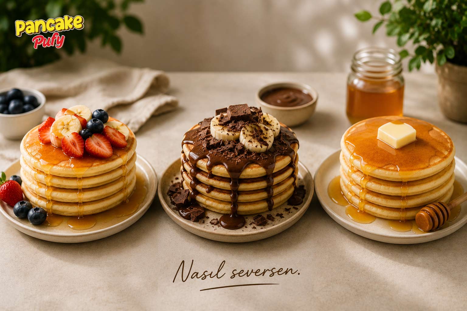 Pancake Nasıl Servis Edilir? (Fikirler)